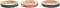 Dienblad DKD Home Decor 38 x 38 x 5,5 cm (3 Onderdelen)