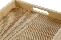 Dienblad DKD Home Decor Natuurlijk Bamboe 43 x 27 x 4,5 cm