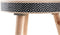 Dienblad DKD Home Decor Natuurlijk Zwart Hout (41 x 41 x 50 cm)