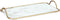 Dienblad glas Marmer design Met handvatten Metaal Wit Glas (35 x 4 x 20 cm)