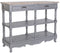 Dientafel DKD Home Decor 117 x 39 x 89 cm Grijs Natuurlijk Paulownia hout Hout MDF