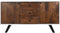 Dientafel DKD Home Decor Wit Donkerbruin Mangohout 150 x 40 x 80 cm