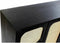 Dientafel DKD Home Decor Zwart Natuurlijk Rotan Mangohout (150 x 40 x 78 cm)