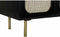 Dientafel DKD Home Decor Zwart Natuurlijk Rotan Mangohout (150 x 40 x 78 cm)