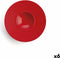 Diep bord Ariane Antracita Keramisch Rood (Ø 28 cm) (6 Stuks)