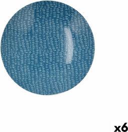 Diep bord Ariane Coupe Ripple Keramisch Blauw (20 cm) (6 Stuks)