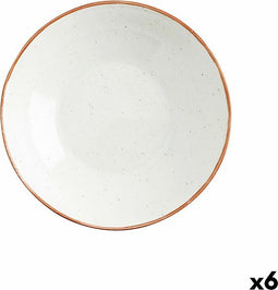 Diep bord Ariane Terra Keramisch Beige (Ø 21 cm) (6 Stuks)