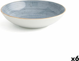 Diep bord Ariane Terra Keramisch Blauw (Ø 21 cm) (6 Stuks)