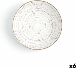 Diep bord Ariane Tornado Keramisch Tweekleurig (Ø 21 cm) (6 Stuks)