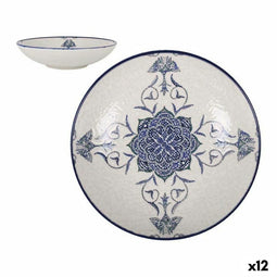 Diep bord La Mediterránea Rosetta Porselein (12 Stuks)