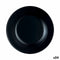 Diep bord Luminarc Cottage Zwart Glas 20 cm (24 Stuks)