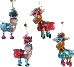 Dier glas l5.3b8.8h13 cm a4 kerst