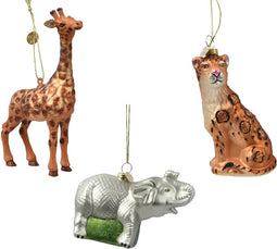 Dieren glas l9b3.2h13.6 cm bruin a3