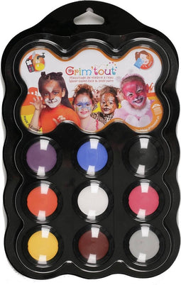 "Dieren make-up set 9 kleuren - Schmink - One size"