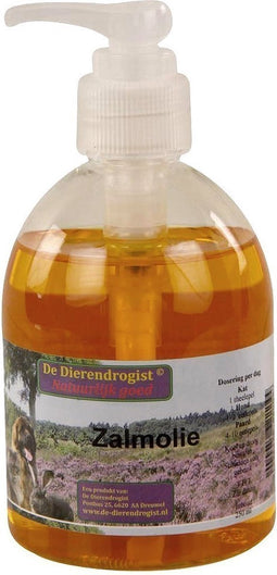 Dierendrogist Zalmolie met Dispenser - 250ml