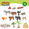 Dierenfiguren Colorbaby 19 Onderdelen Jungle Plastic 14 x 6 x 5 cm (6 Stuks)