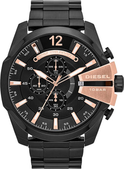 Diesel Mega Chief DZ4309 Herenhorloge 51 mm - Zwart