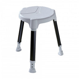 Dietz Tayo SilverLine – antibacterial round shower stool with height adjustment