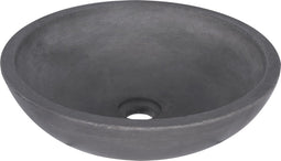 Differnz Ravano - Wastafel beton donkergrijs - Rond - 40 x 40 x 12 cm