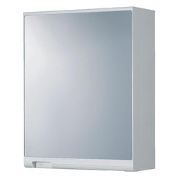 Differnz Spiegelkast - Kast met Spiegel - Badmeubel met 1 Deur - Badkamerkastje - Wit - 45x15x35cm