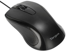 Targus AMU81AMGL - Bedrade optische muis - 1000 DPI - Ergonomisch ontwerp - Antimicrobiële bescherming