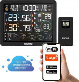 Digitaal Weerstation Pro - Complete Weermeting Binnen/Buiten met Luchtdruk en Fijnstofmeting