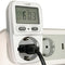 Digital energy cost measuring device, cost control via the socket
