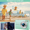 Digitale camera, 1080P kindercamera met kaart van 32 GB FHD 44MP vlogcamera met LCD-scherm 16x zoom Compacte draagbare mini-oplaadbare camera voor studenten, tieners, meisjes, jongens, groen