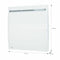 Digitale verwarming Airelec ALIZÉ A693683 Voor aan de muur 1000 W Wit