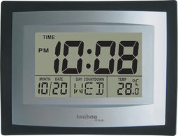 Digitale wandklok - Datum - Temperatuur - Wekkerfunctie - TechnoLine WS 8004