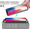 Digitale wekker met draadloze lader met Qi Wireless Charging technologie - 1A / zwart