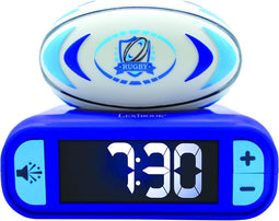 Digitale wekker met lichtgevend 3D-rugbybal-nachtlampje en geluidseffecten