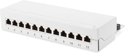 Digitus 12 poorten Netwerkpatchpaneel CAT 6A, CAT 6a (losse kabel CAT 7) 1 HE Ingericht