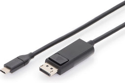 Digitus AK-300333-020-S video kabel adapter 2 m USB Type-C DisplayPort Zwart