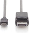 Digitus AK-300333-020-S video kabel adapter 2 m USB Type-C DisplayPort Zwart