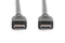 Digitus AK-330124-030-S HDMI-kabel HDMI Aansluitkabel HDMI-A-stekker, HDMI-A-stekker 3.00 m Zwart 8K UHD, Vergulde stee