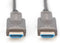 Digitus AK-330127-200-S HDMI-kabel HDMI Aansluitkabel HDMI-A-stekker 20 m Zwart 4K UHD, Afgeschermd (drievoudig), Flexi