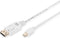 Digitus AK-340102-030-W DisplayPort-kabel Mini-displayport / DisplayPort Adapterkabel Mini DisplayPort-stekker, Display