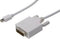 Digitus AK-340305-020-W DisplayPort-kabel Mini-displayport / DVI Adapterkabel Mini DisplayPort-stekker, DVI-D 24+1-poli