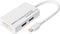 Digitus AK-340509-002-W DisplayPort / HDMI / DVI Adapter [1x Mini-DisplayPort stekker - 1x DisplayPort bus, HDMI-bus, D