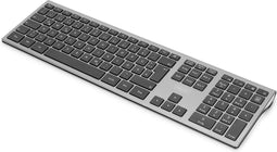 Digitus DA-20159 toetsenbord RF Draadloos QWERTZ Duits Zwart, Zilver