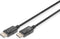 Digitus DB-340100-030-S DisplayPort-kabel DisplayPort Aansluitkabel DisplayPort-stekker, DisplayPort-stekker 3.00 m Zwa