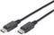 Digitus DB-340100-030-S DisplayPort-kabel DisplayPort Aansluitkabel DisplayPort-stekker, DisplayPort-stekker 3.00 m Zwa