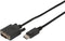Digitus DB-340301-020-S DisplayPort-kabel DisplayPort / DVI Adapterkabel DisplayPort-stekker, DVI-D 24+1-polige stekker