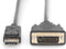 Digitus DB-340301-030-S DisplayPort-kabel DVI / DisplayPort Aansluitkabel DisplayPort-stekker 3.00 m Zwart Afgeschermd