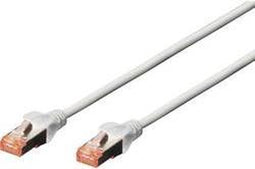 Digitus DK-1644-100 RJ45 Netwerkkabel, patchkabel CAT 6 S/FTP 10.00 m Grijs Halogeenvrij, Verdraaide paren, Snagless, V