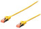 Digitus DK-1644-100/Y RJ45 Netwerkkabel, patchkabel CAT 6 S/FTP 10.00 m Geel Halogeenvrij, Verdraaide paren, Snagless,
