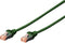 Digitus DK-1644-100/Y RJ45 Netwerkkabel, patchkabel CAT 6 S/FTP 10.00 m Geel Halogeenvrij, Verdraaide paren, Snagless,