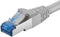 Digitus DK-1644-A-100 RJ45 Netwerkkabel, patchkabel CAT 6A S/FTP 10.00 m Grijs Halogeenvrij, Verdraaide paren, Snagless