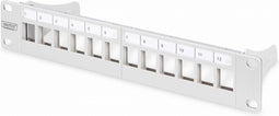 Digitus DN-91419 10 inch Frontplaat voor patchkast Grijs-wit (RAL 7035)
